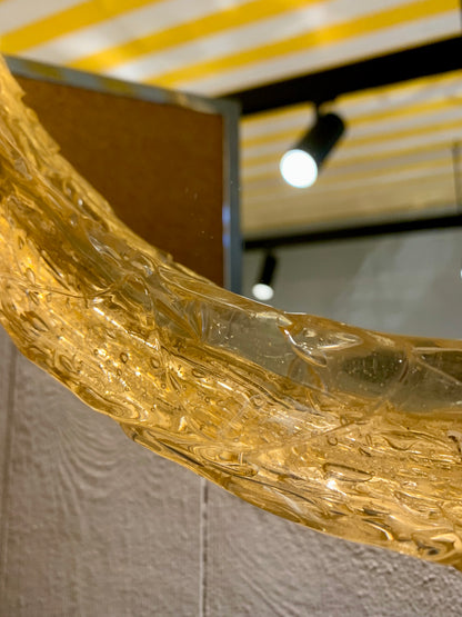1970s Resin Frame Oval Mirror