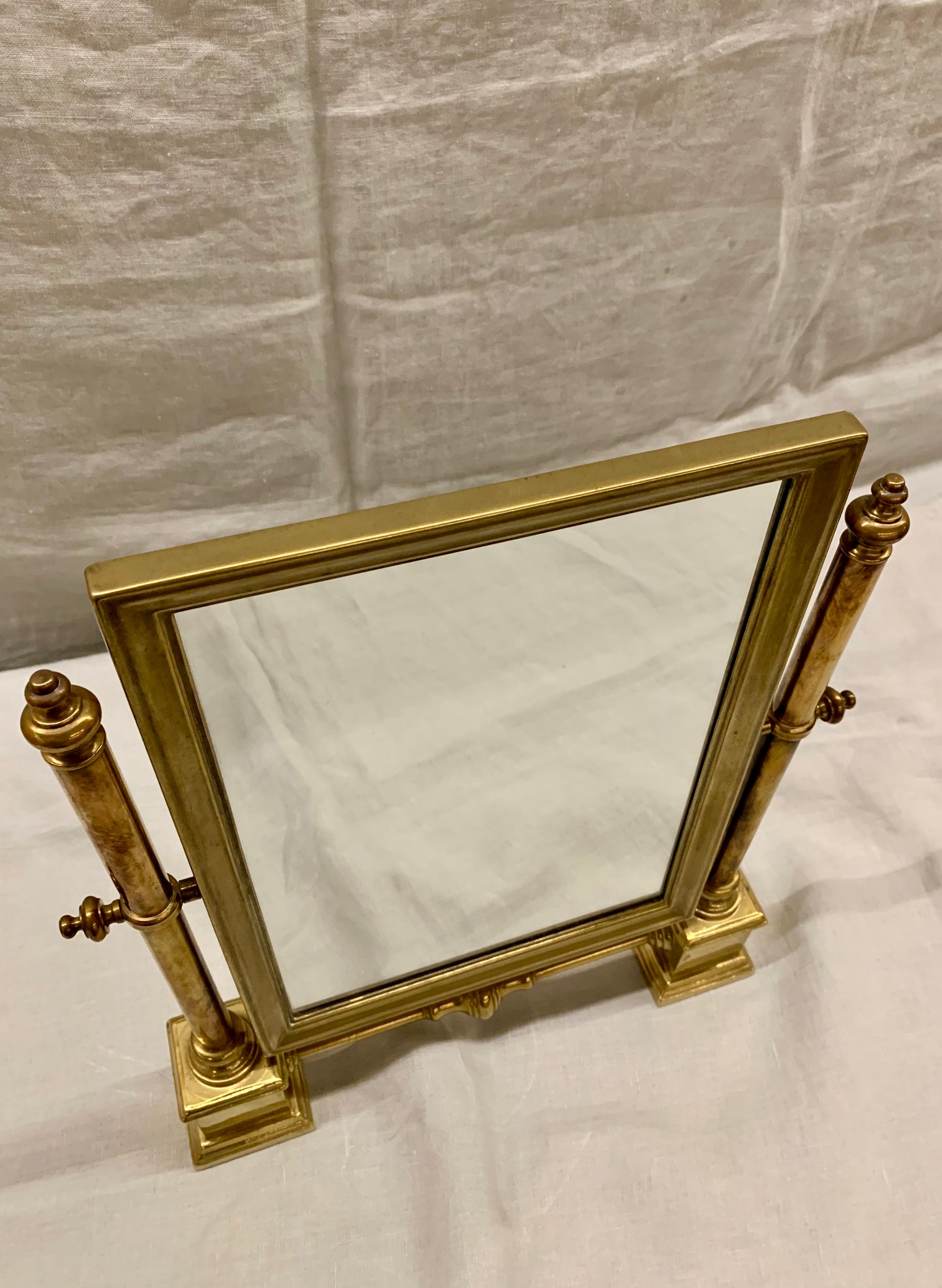 Brass Table Mirror