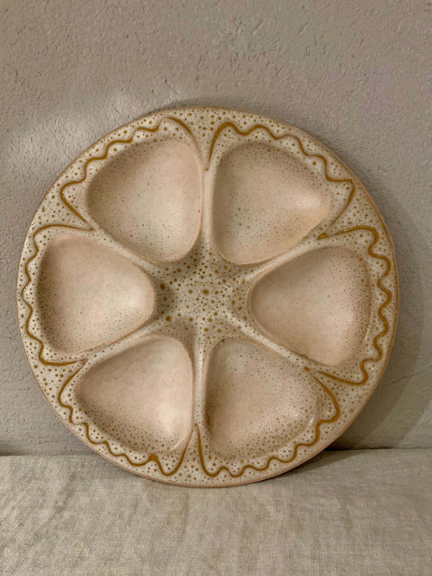 1960s Ceramic Oyster Plate - Austruy