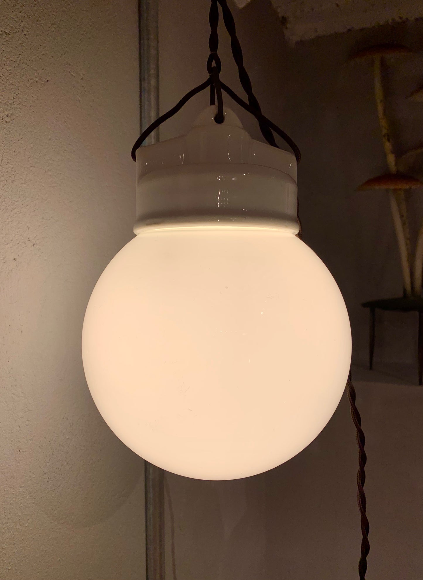 Porcelain and Opalglass Pendant