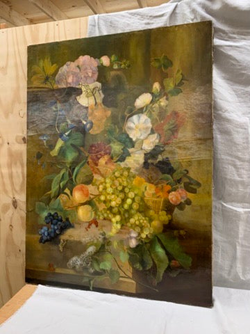 Flower and fruit nature morte