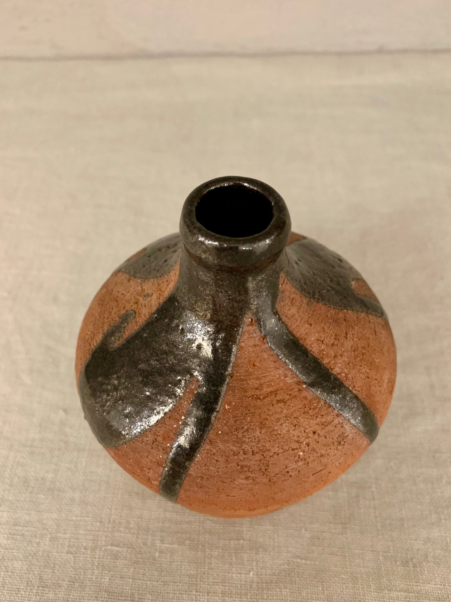 Ceramic Vase with Running Glaze, by Gertrud Vasegaard