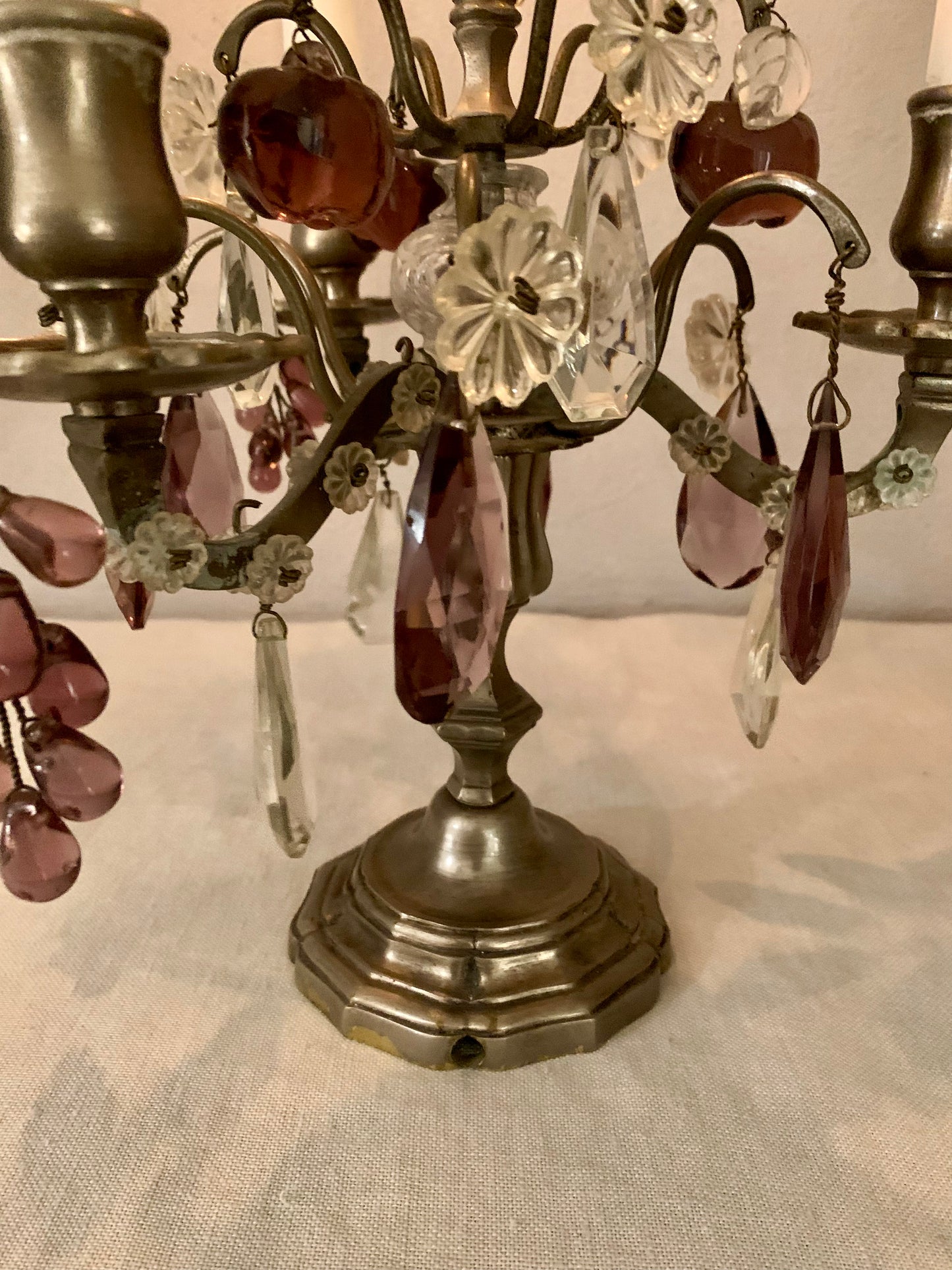 French Antique Branched Candlestick - Girandole