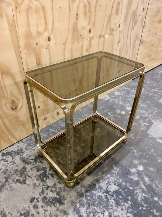 Vintage Golden Bar Trolley by Italian Allegri, 1960s