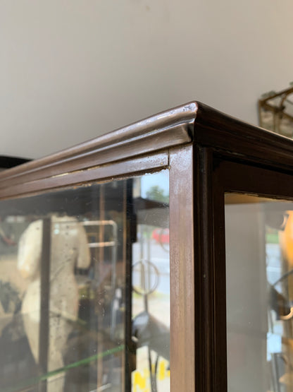 Antique Brass Display Cabinet - Vitrine