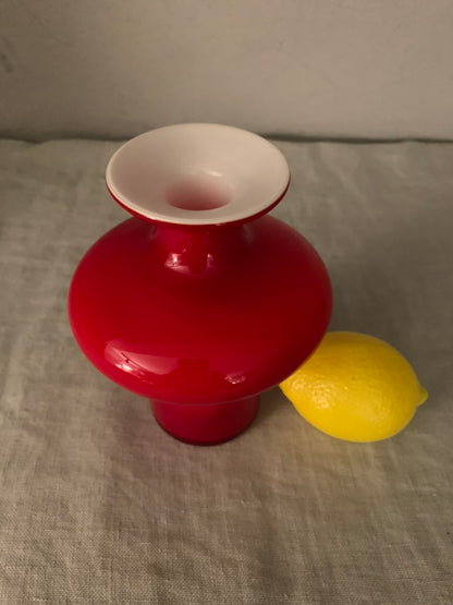 Vintage Red Holmegaard "Carnaby" Vase