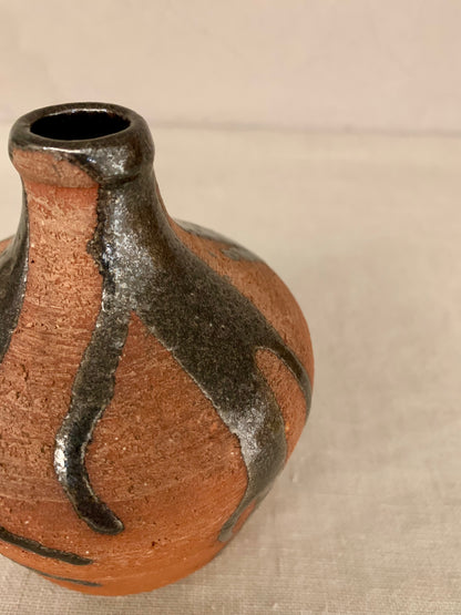Ceramic Vase with Running Glaze, by Gertrud Vasegaard