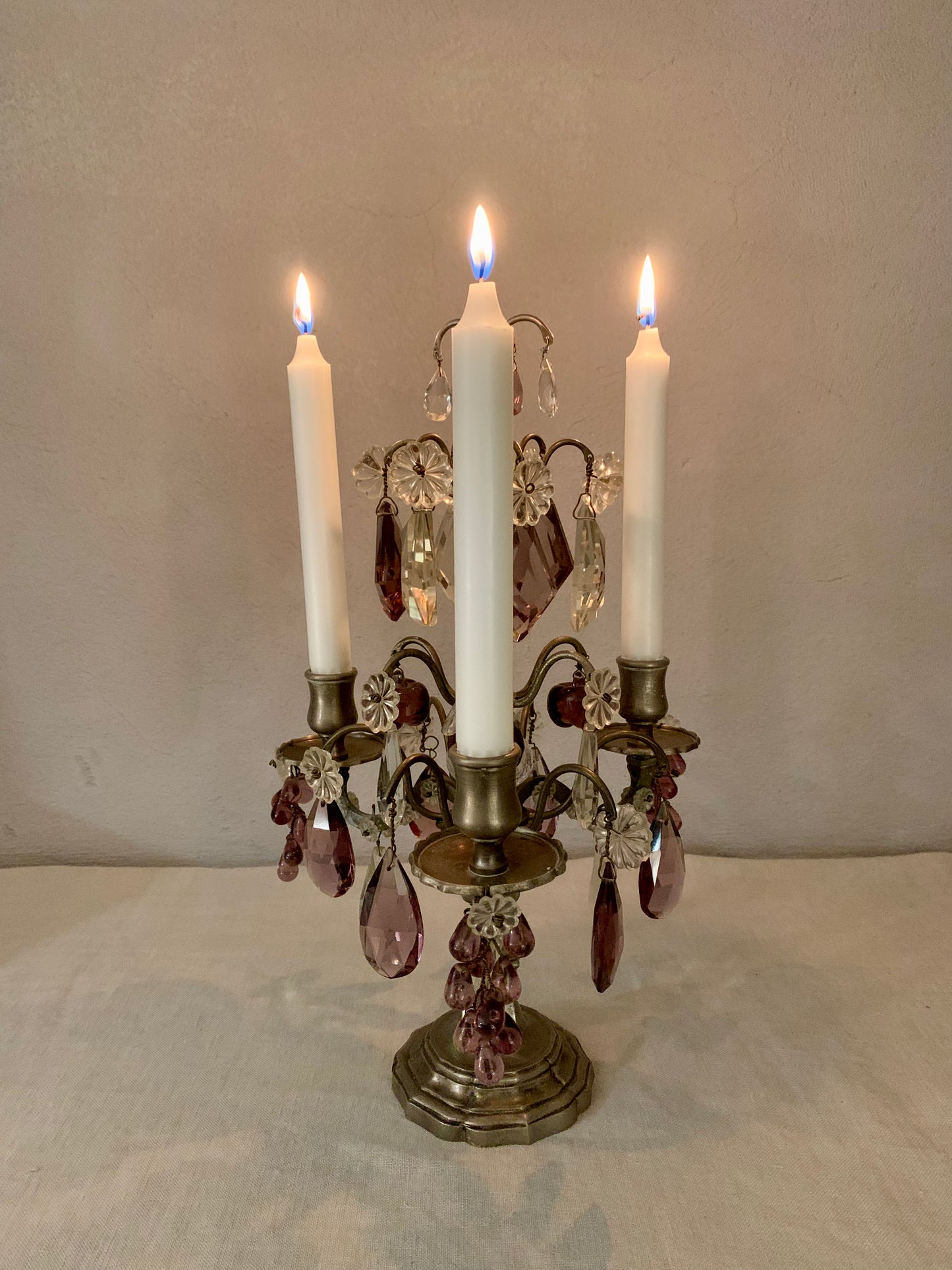 French Antique Branched Candlestick - Girandole