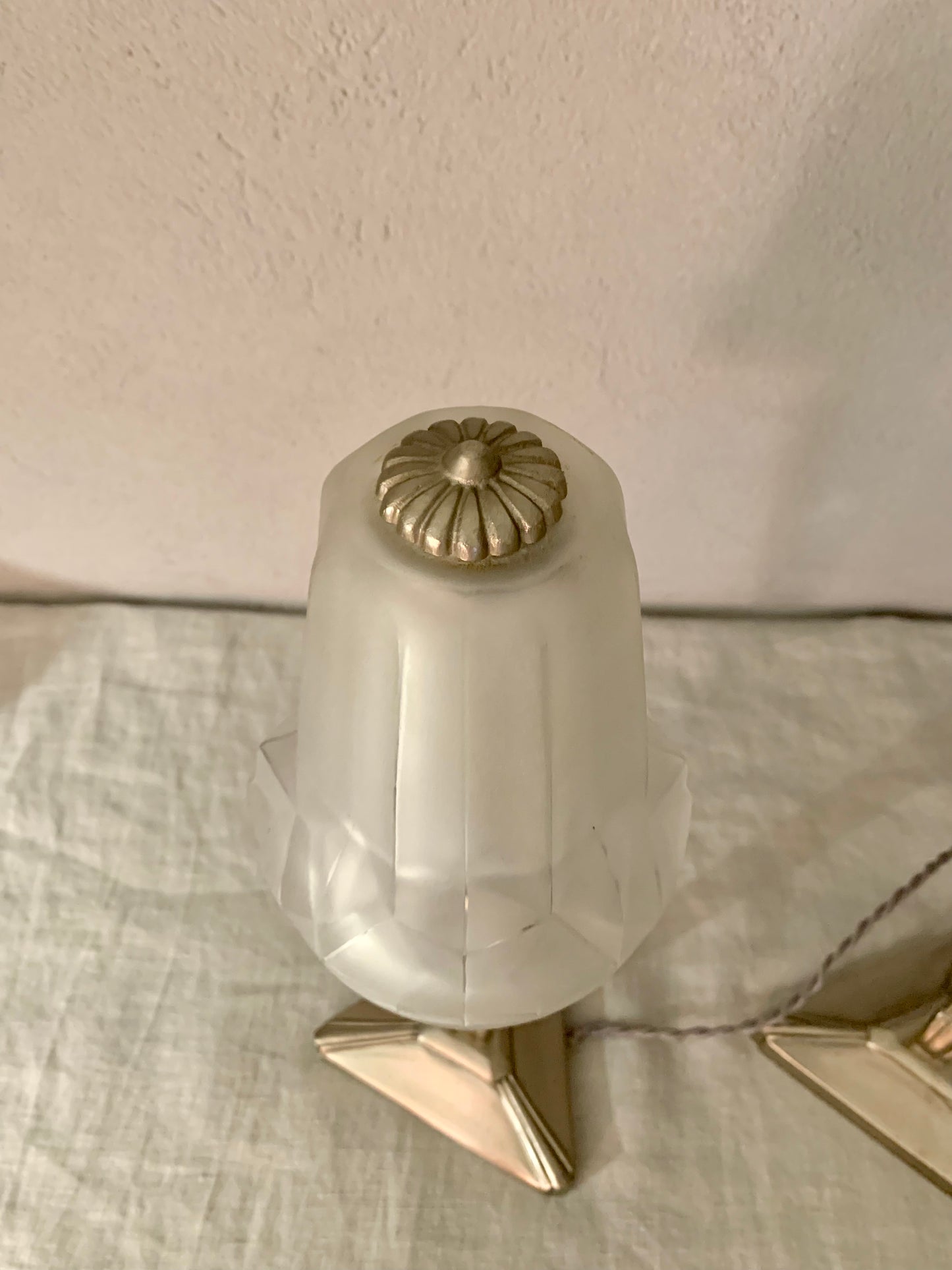Pair of French Art Deco Bed Table Lamps