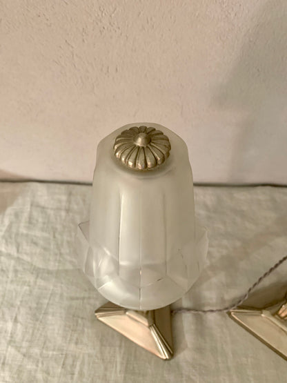 Pair of French Art Deco Bed Table Lamps