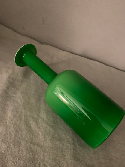 Vintage Green Holmegaard "Carnaby" Vase