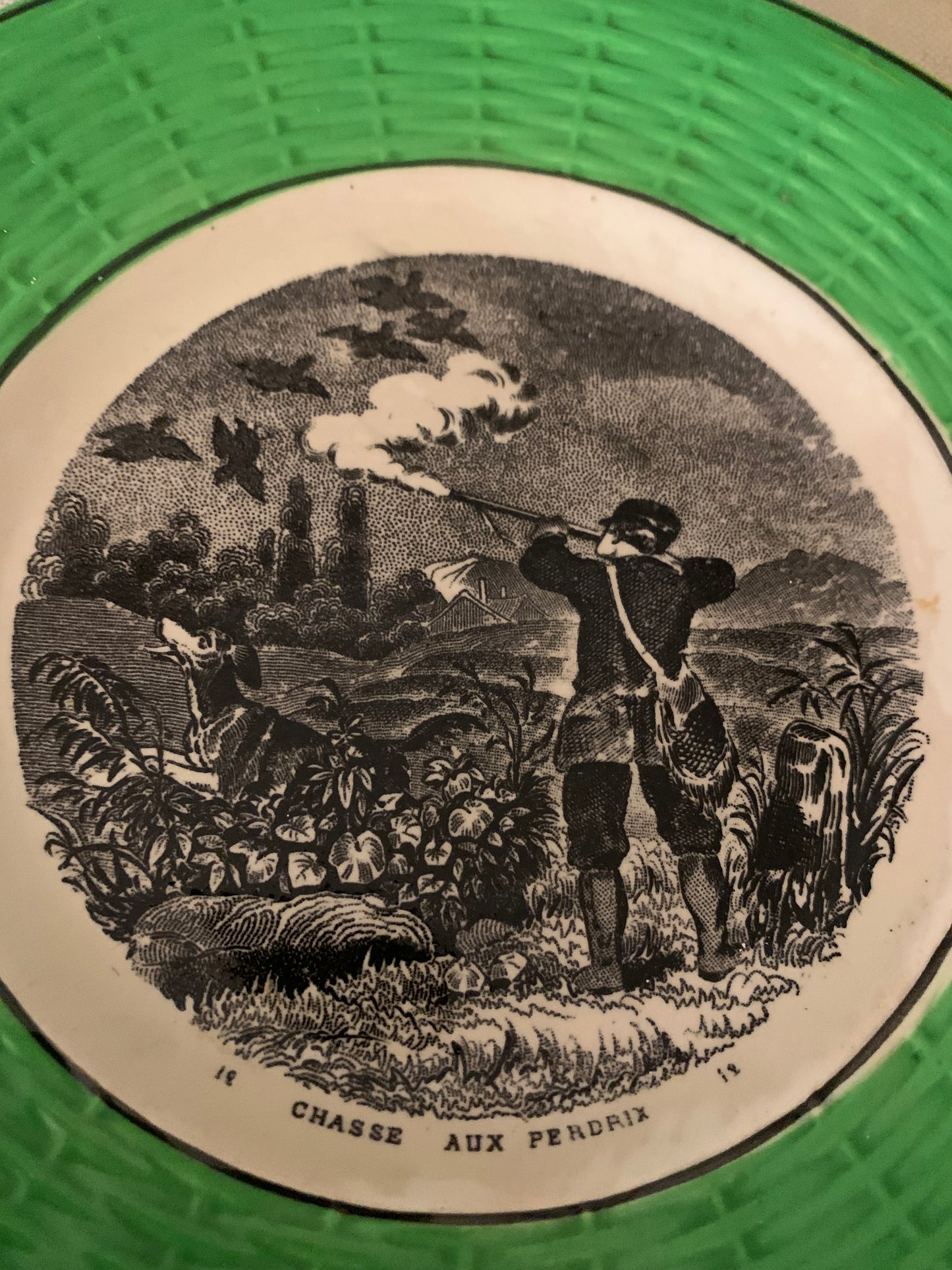 French Plates with "Hunting" motives