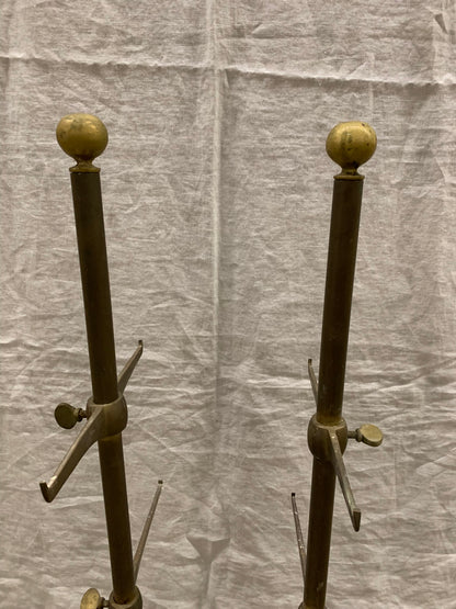 Set of Brass Shelf Holders