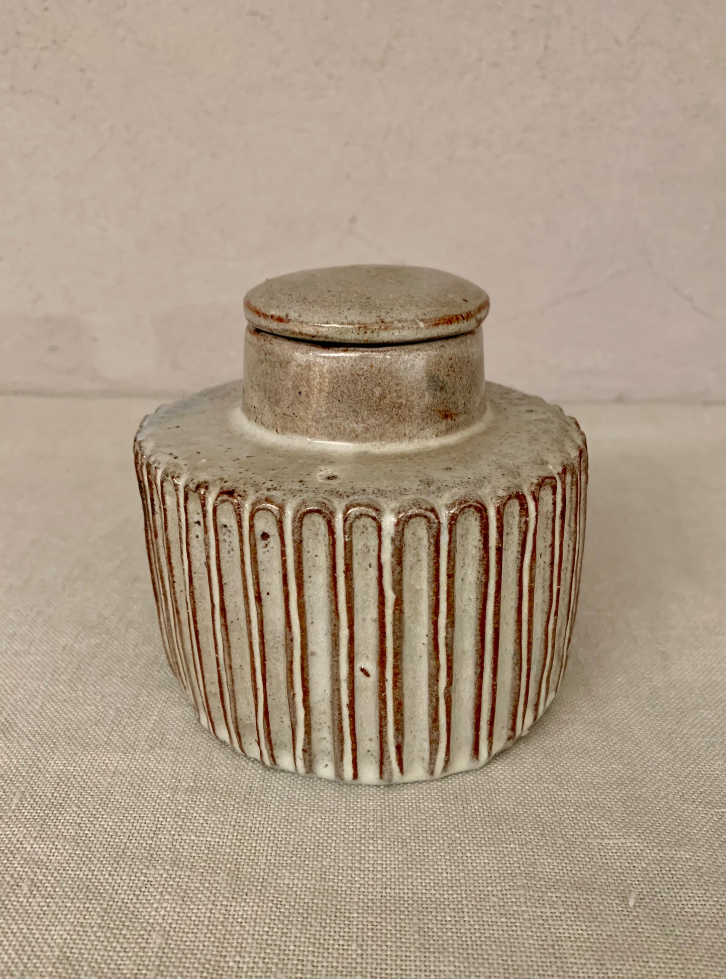 Ceramic Lidded Jar, by Gertrud Vasegaard
