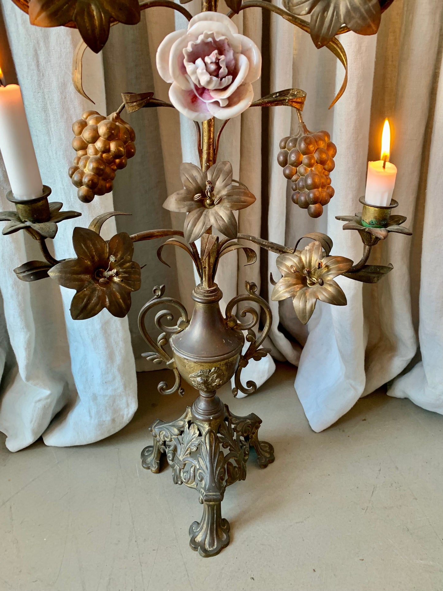 Large French Church Candelabra