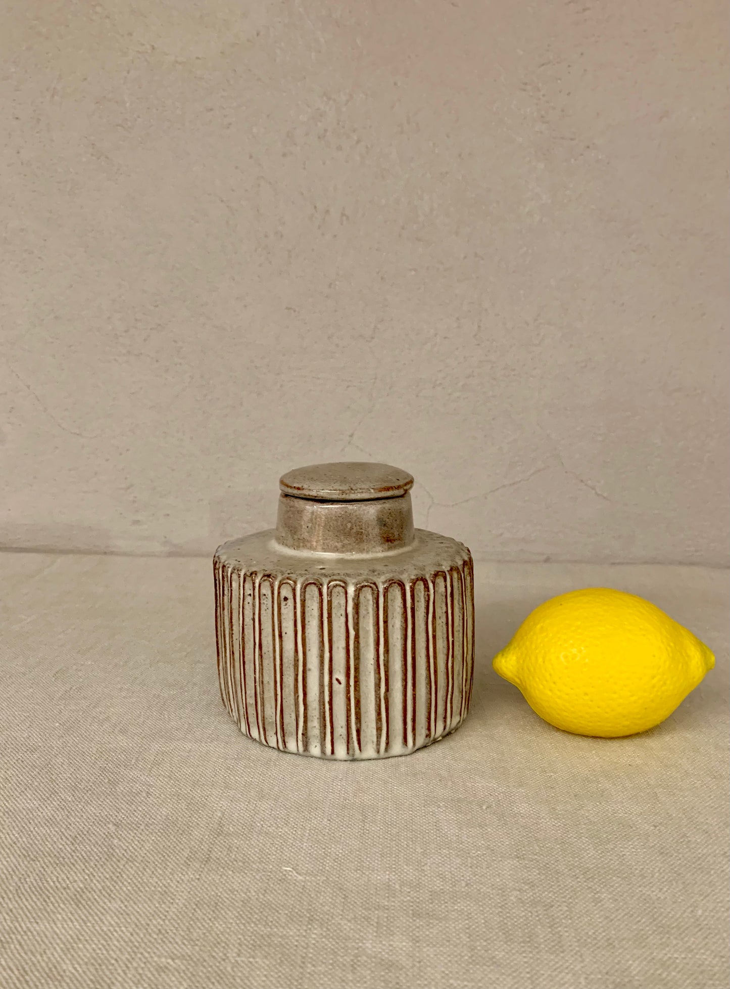 Ceramic Lidded Jar, by Gertrud Vasegaard