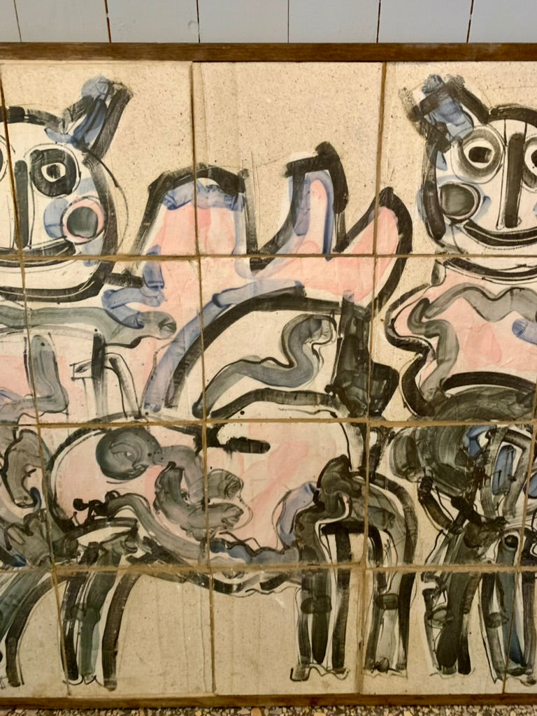 Vintage Danish Ceramic Relief by Sten Lykke Madsen for B&G, 1978