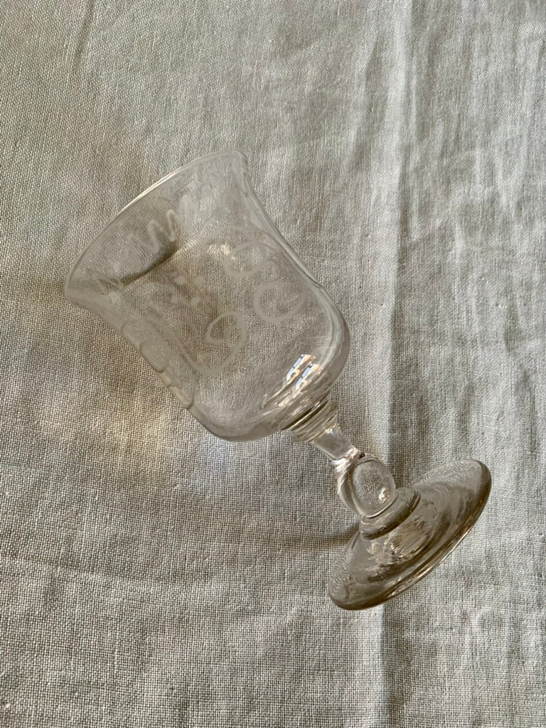 Antique French Souvenir Glass