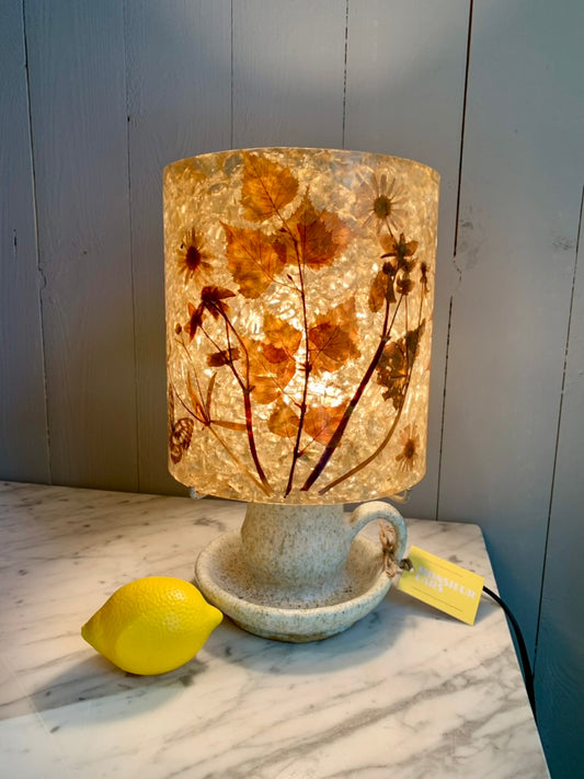 Vintage Ceramic and Resin Table Lamp