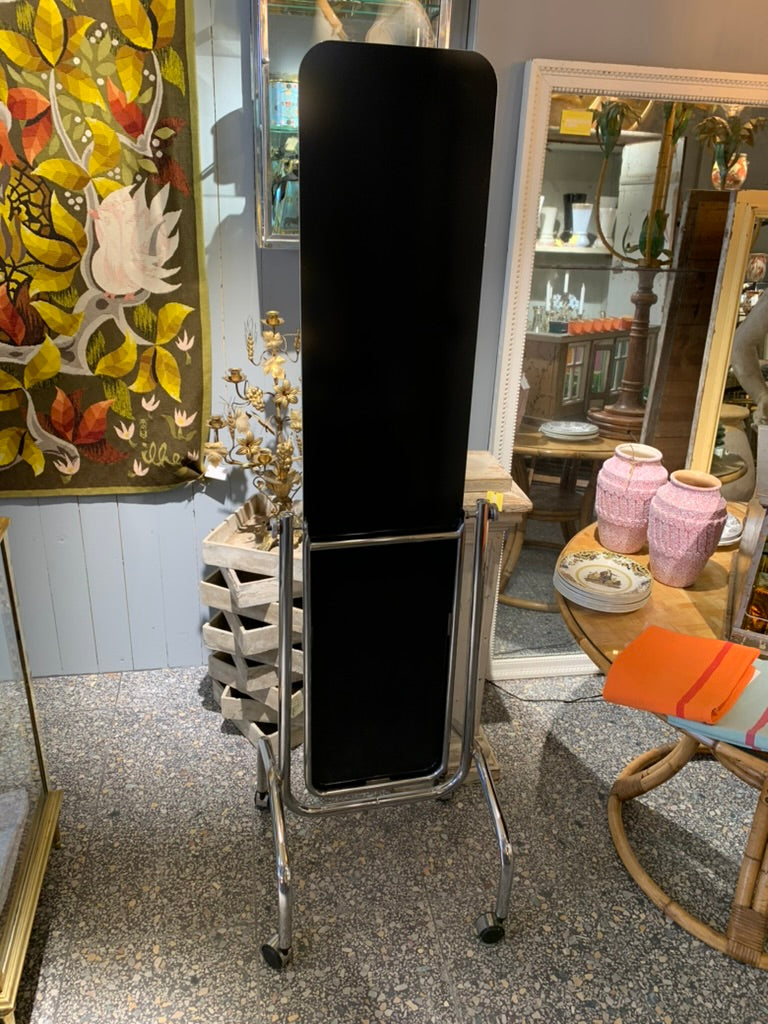 Vintage French Chrome Full Figure Mirror