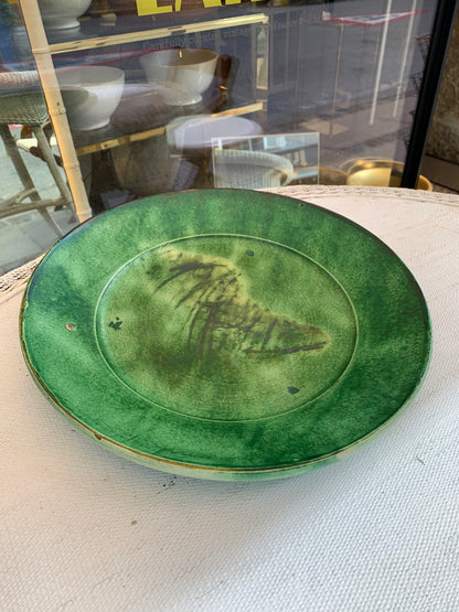 Large Green Clay Dish