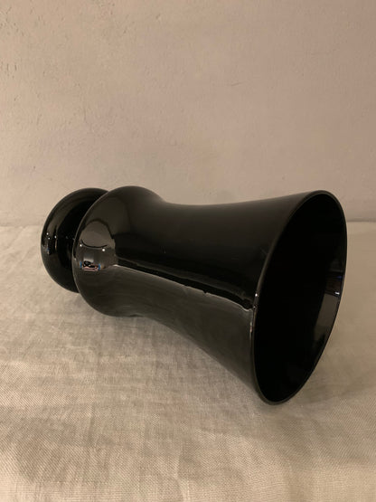 Black Opal Glass Vase