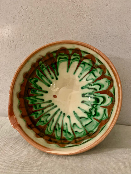 Clay Bowl with Dripping Glaze