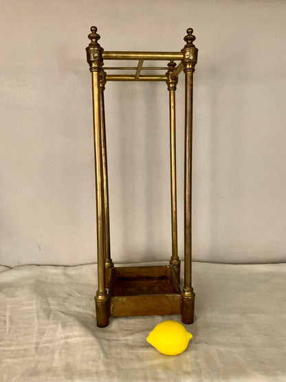 French Brass Umbrella Stand