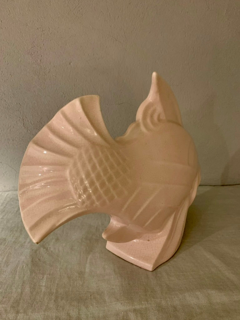Art Deco Pink Ceramic Fish