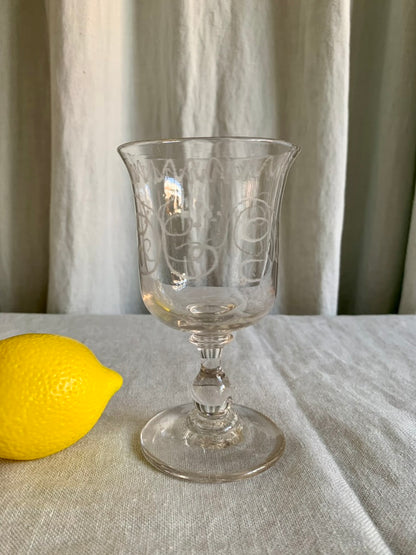 Antique French Souvenir Glass