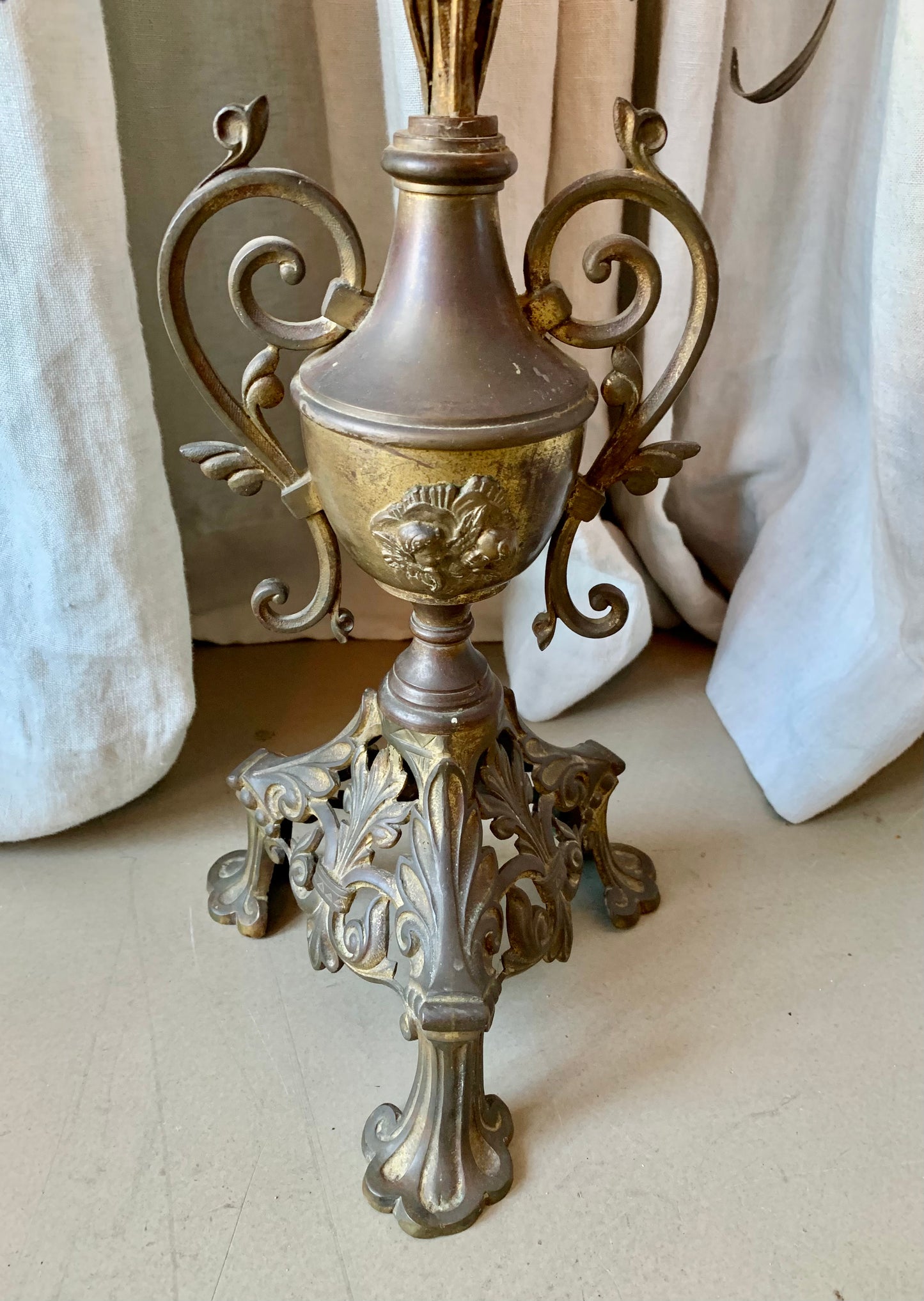 Large French Church Candelabra