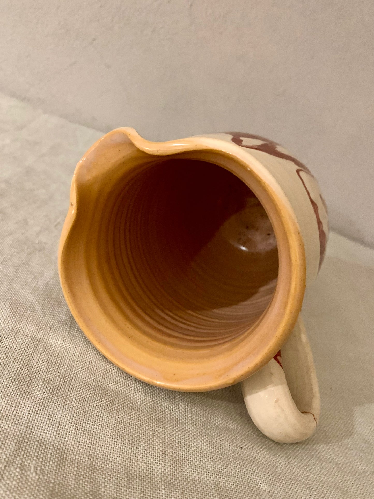 Glazed Clay Pitcher