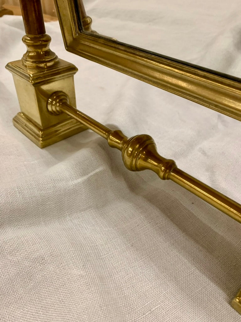 Brass Table Mirror
