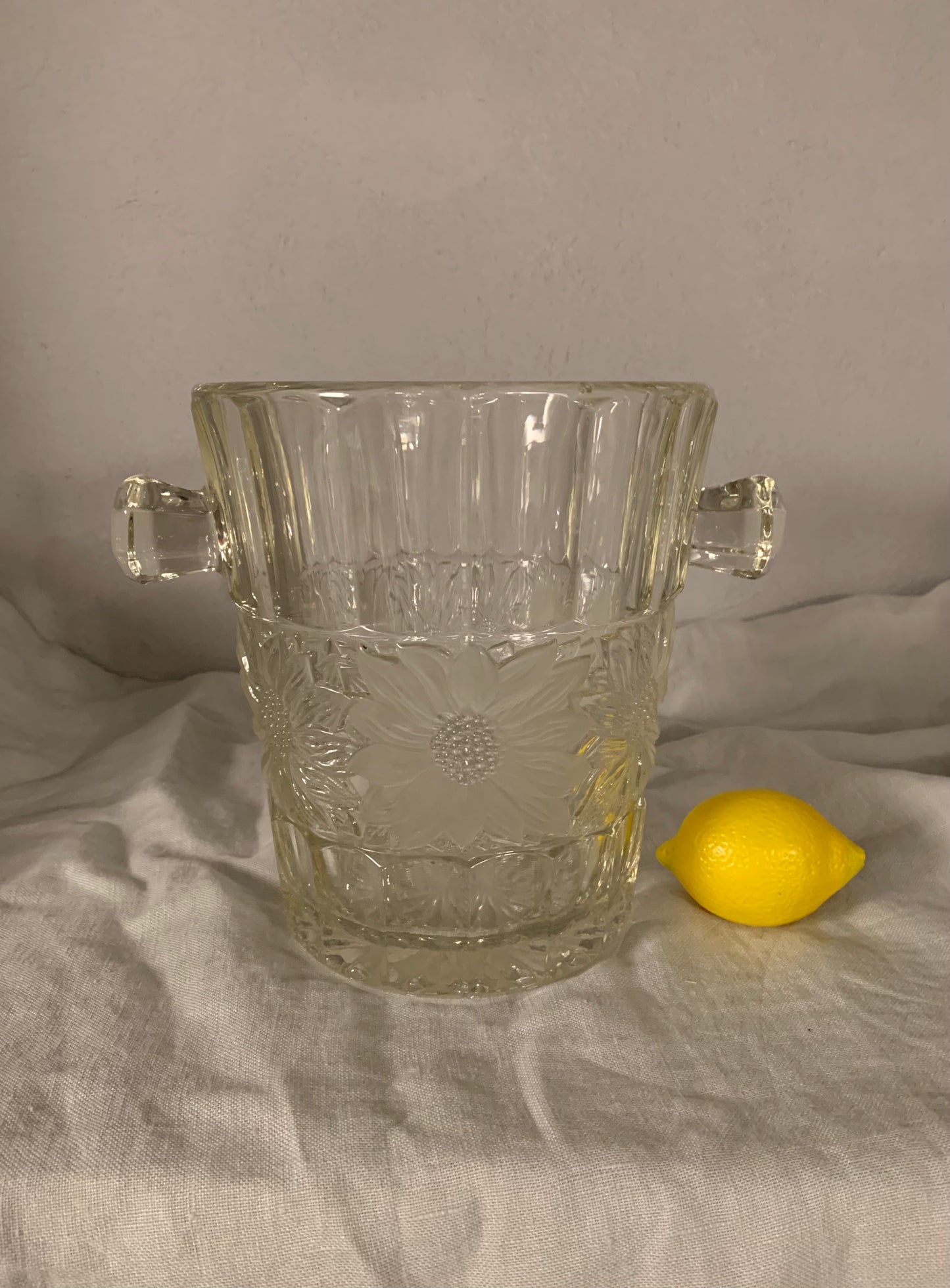 Decorated Glass Champagne Cooler