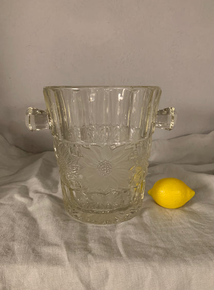Decorated Glass Champagne Cooler