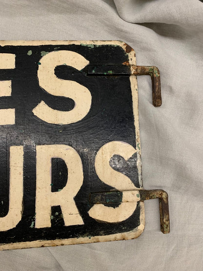 Metal sign Dames Messieurs