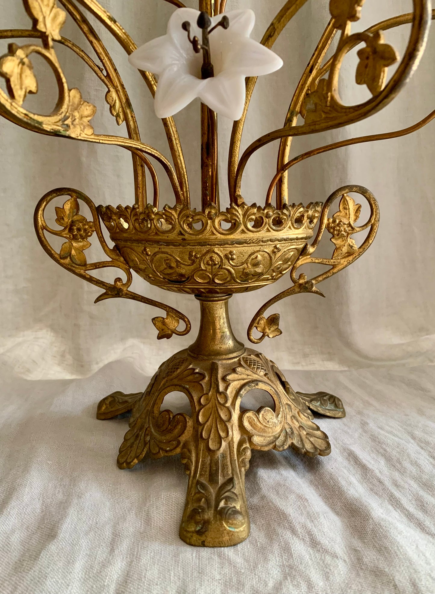 ANTIQUE FRENCH CHURCH CANDELABRA