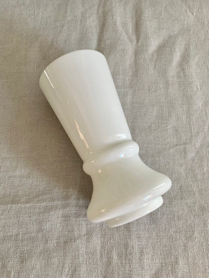 Antique French White Opal Glass Vase