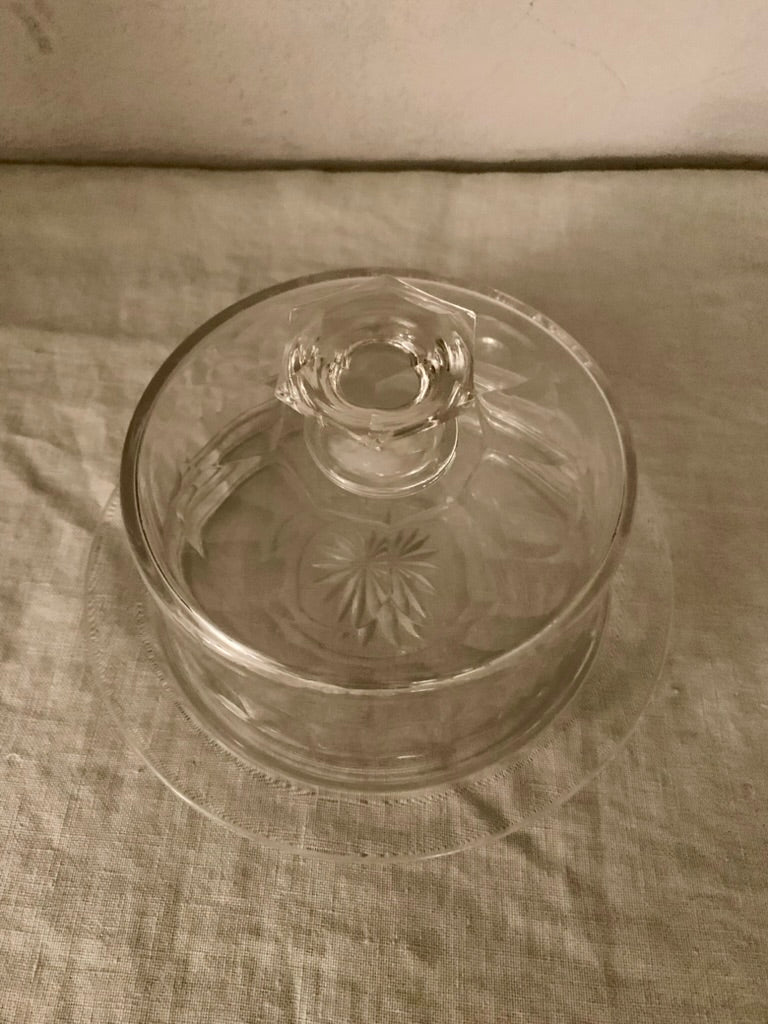Crystal Glass Bell with Underplate