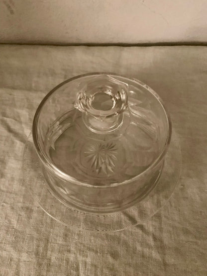 Crystal Glass Bell with Underplate