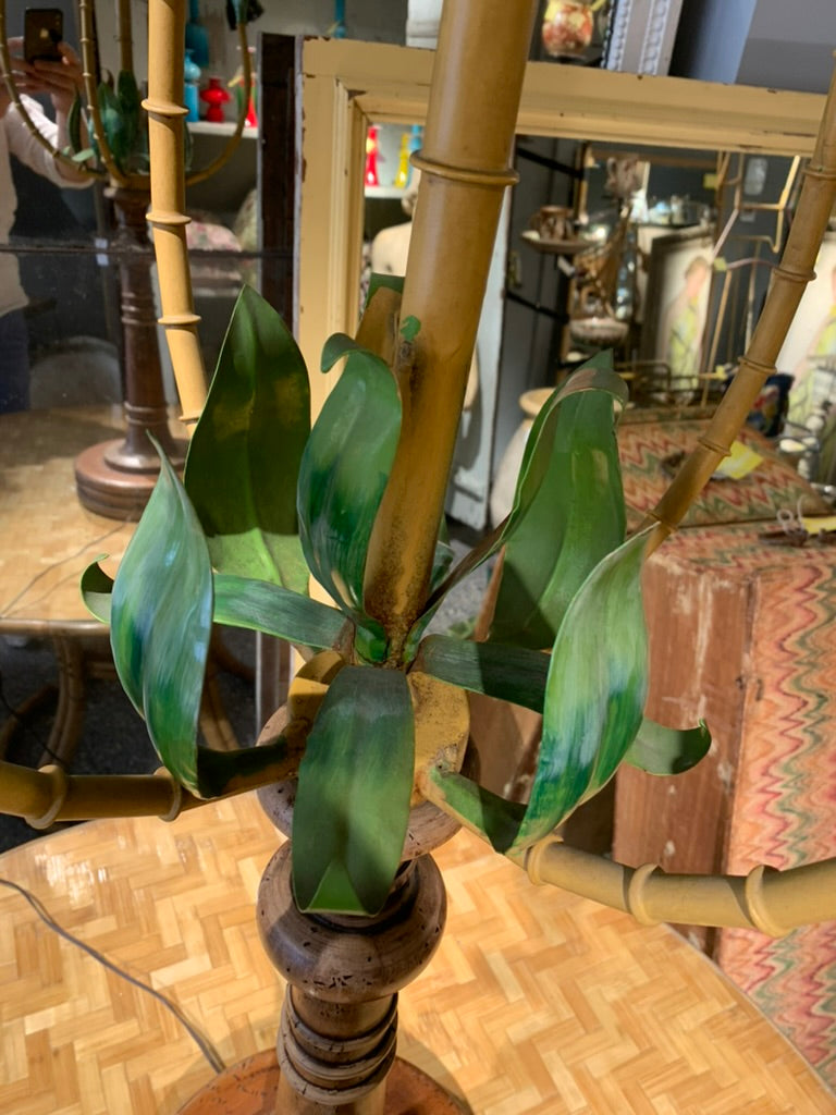 French Vintage Palm Floor Lamp