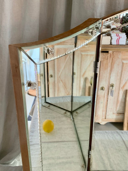 Trifold Venetian Vanity Mirror - Triptyque