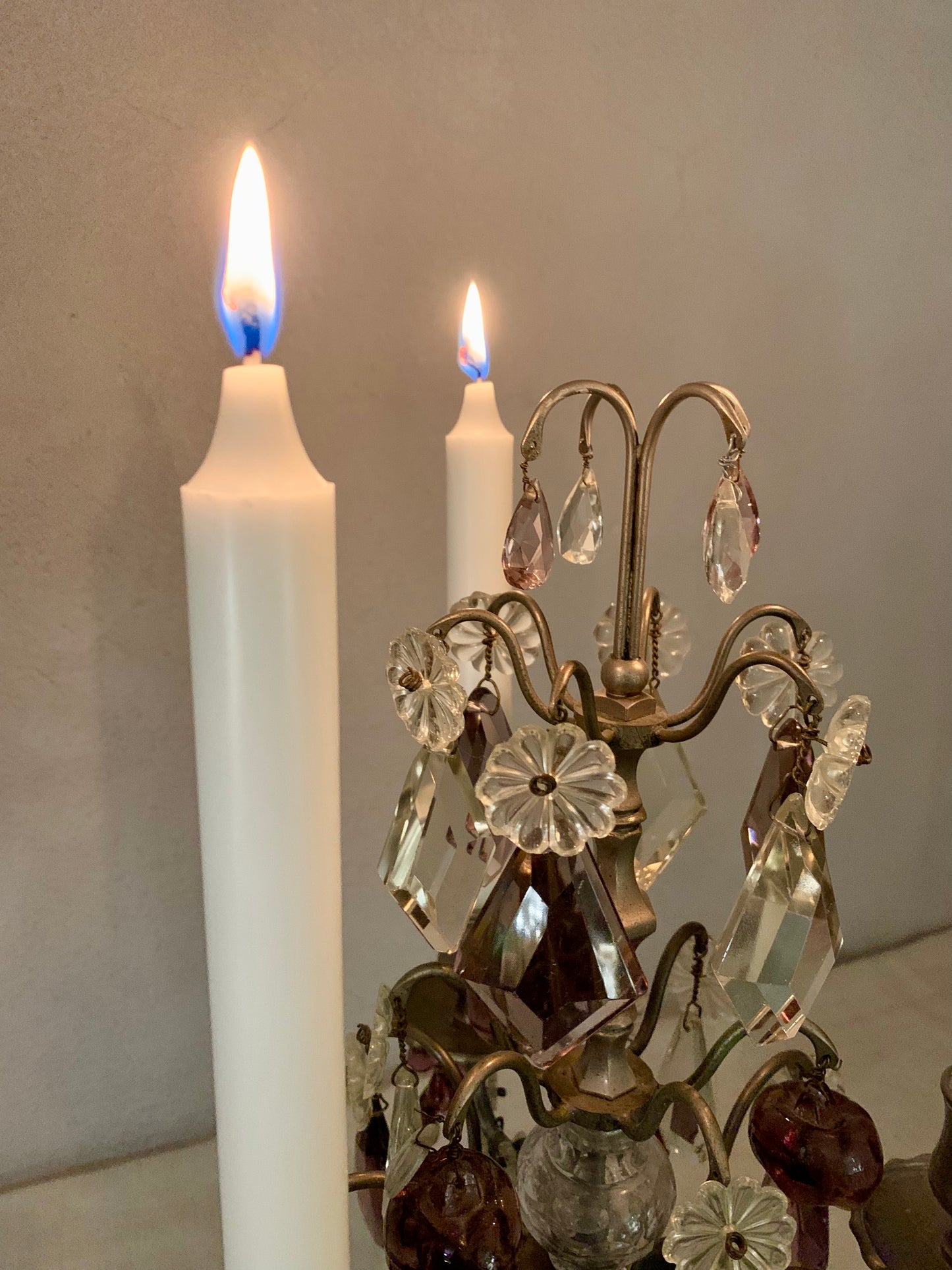French Antique Branched Candlestick - Girandole