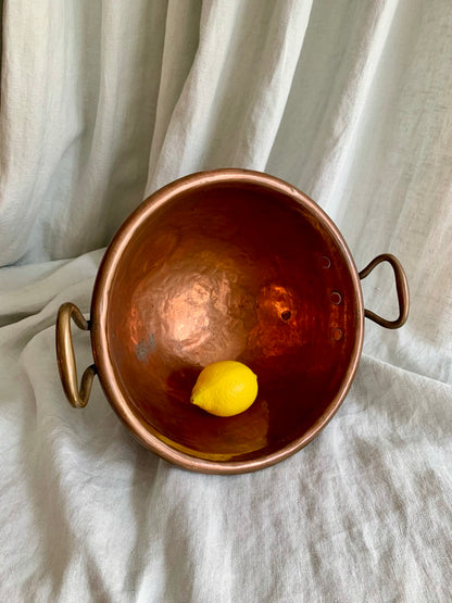 Copper bowl - Hen's ass - Cul-de-poule