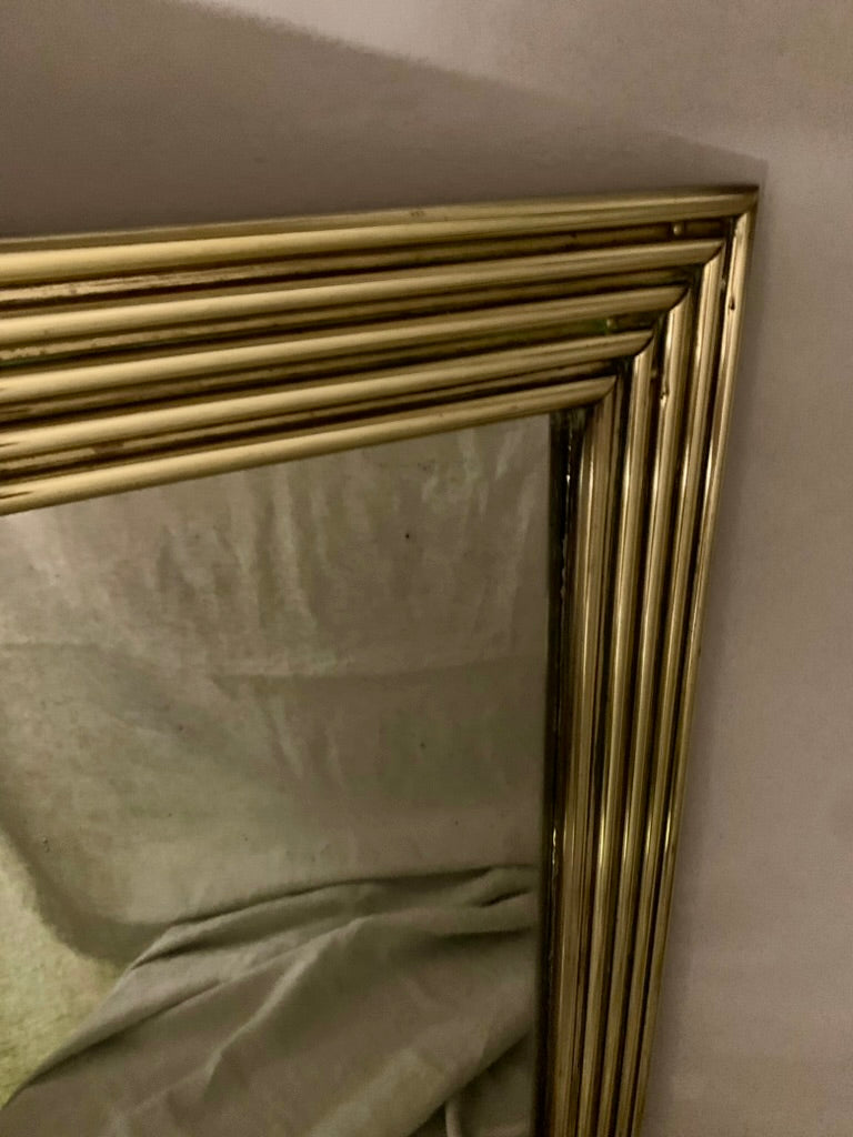 French Brass Bistro Mirror