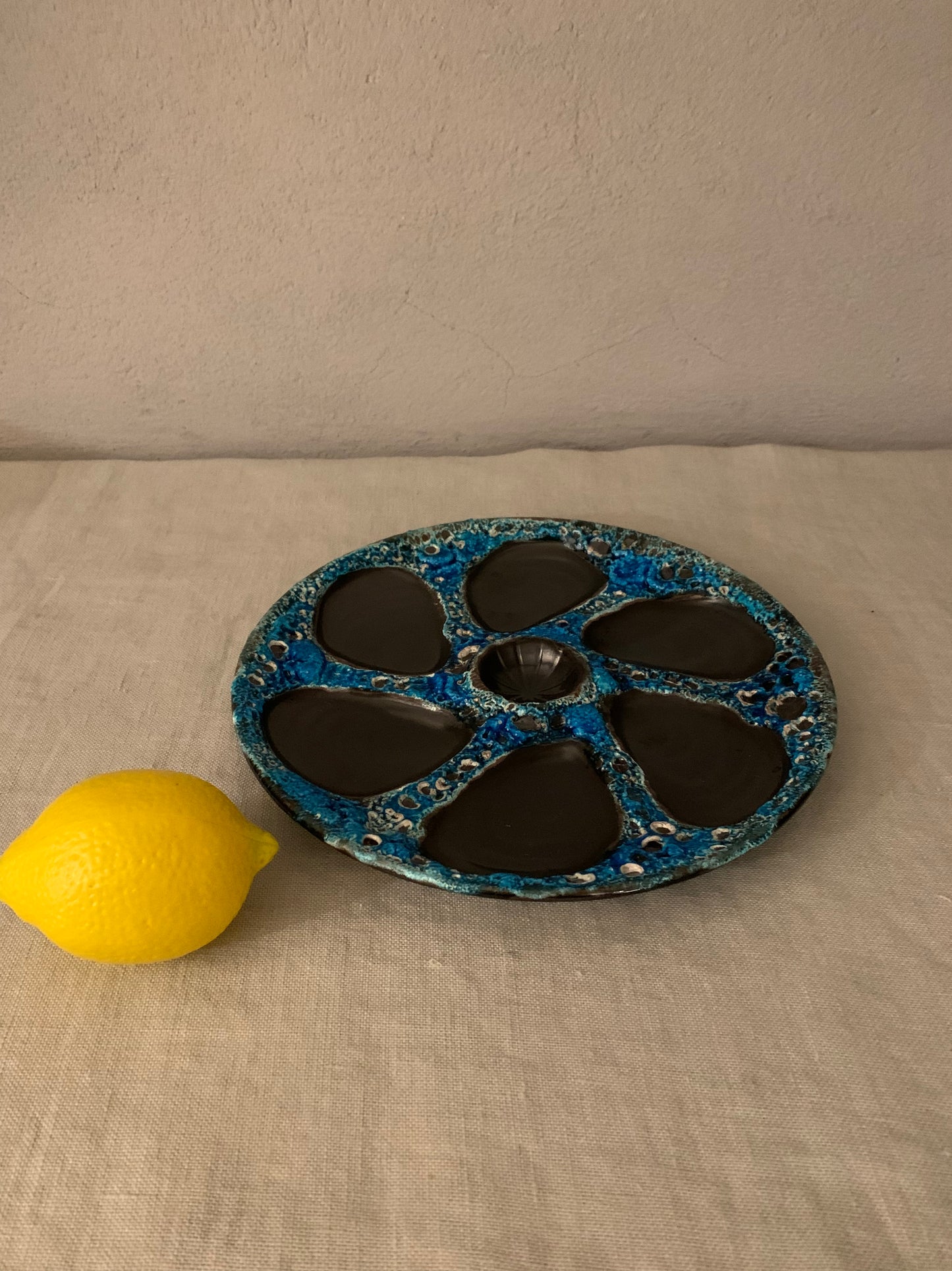 Vintage French Oyster Plate