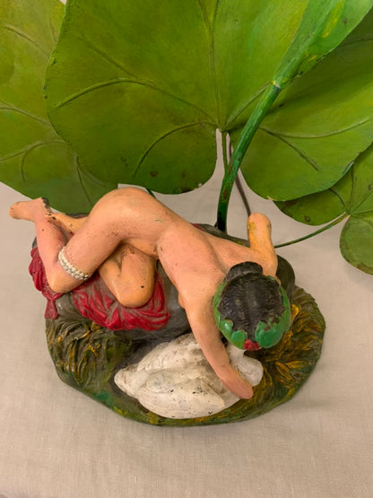 French "Leda and the Swan" Table Lamp