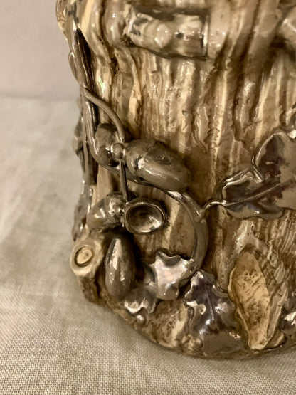 Vintage French Terre Mêlèe Flower Pot.