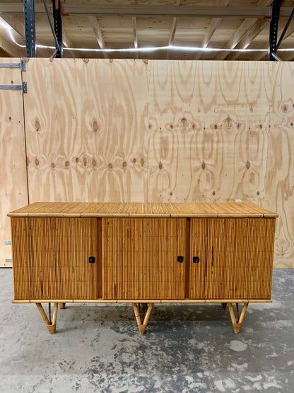 Vintage Bamboo Credenza