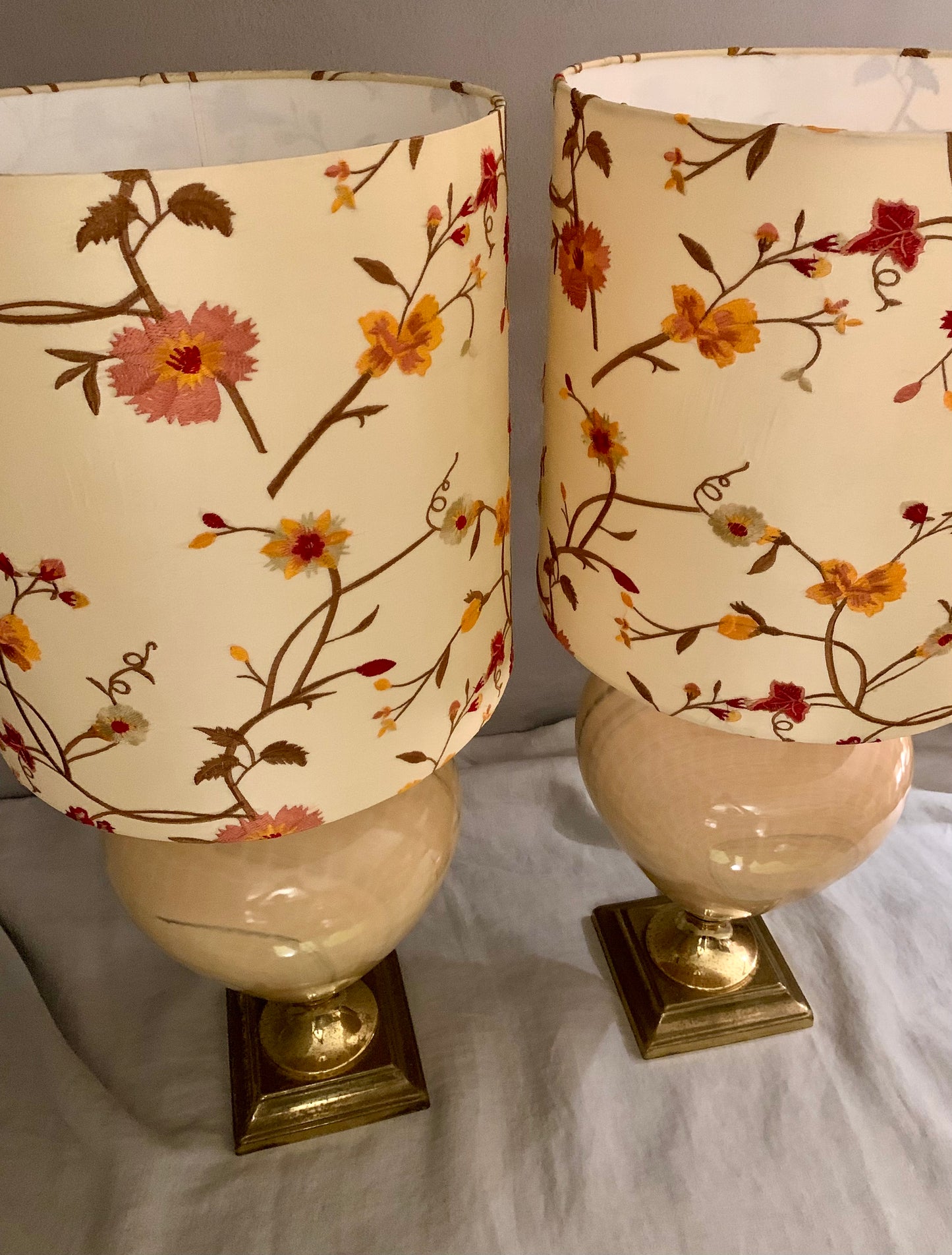 Pair of French Le Dauphin Hollywood Regency Table Lamps